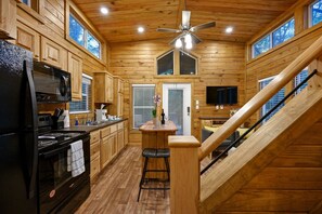 Oven, stovetop, dishwasher, coffee/tea maker