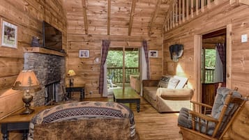 Cabane, 2 chambres | Coin séjour