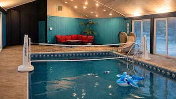 Indoor pool, a heated pool