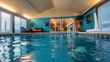 Indoor pool, a heated pool