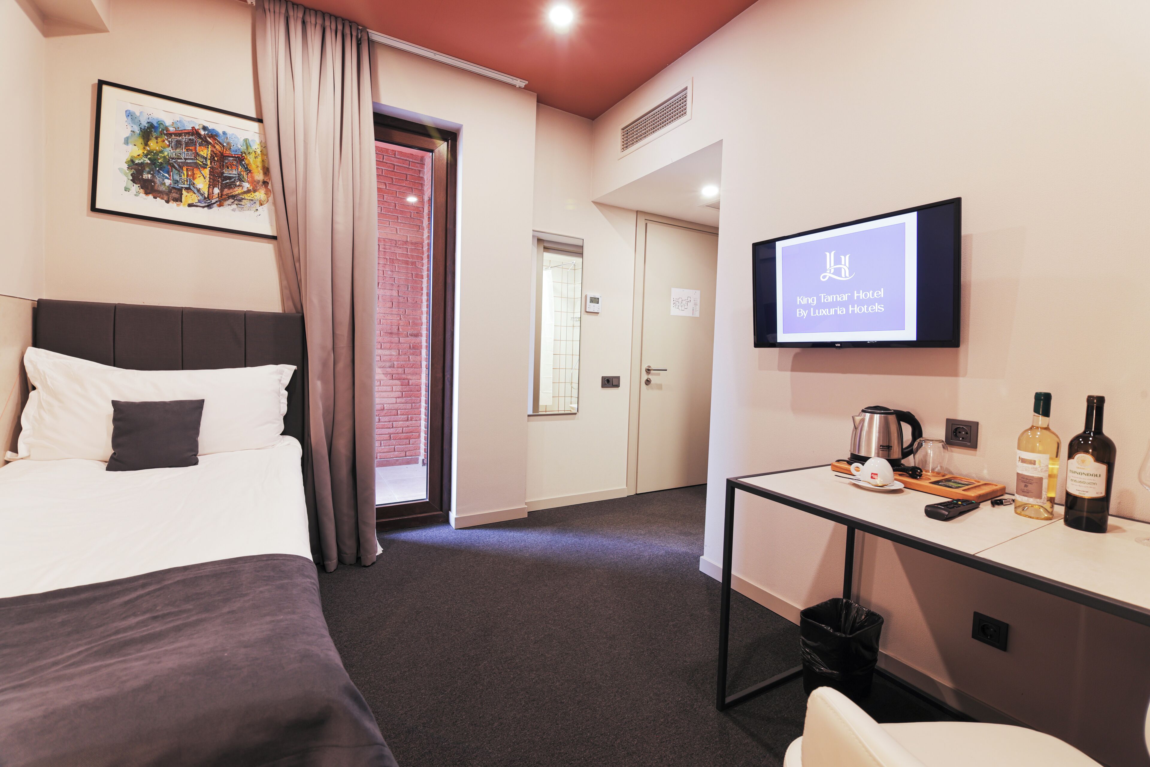 Minibar, in-room safe, desk, laptop workspace