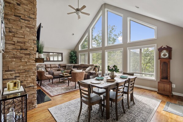 智能電視、壁爐、電子遊戲、DVD 播放機