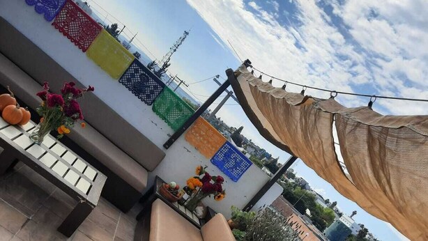 Rooftop terrace - Hostal San Pablo - Hostel (Querétaro)