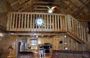 TV, fireplace, DVD player