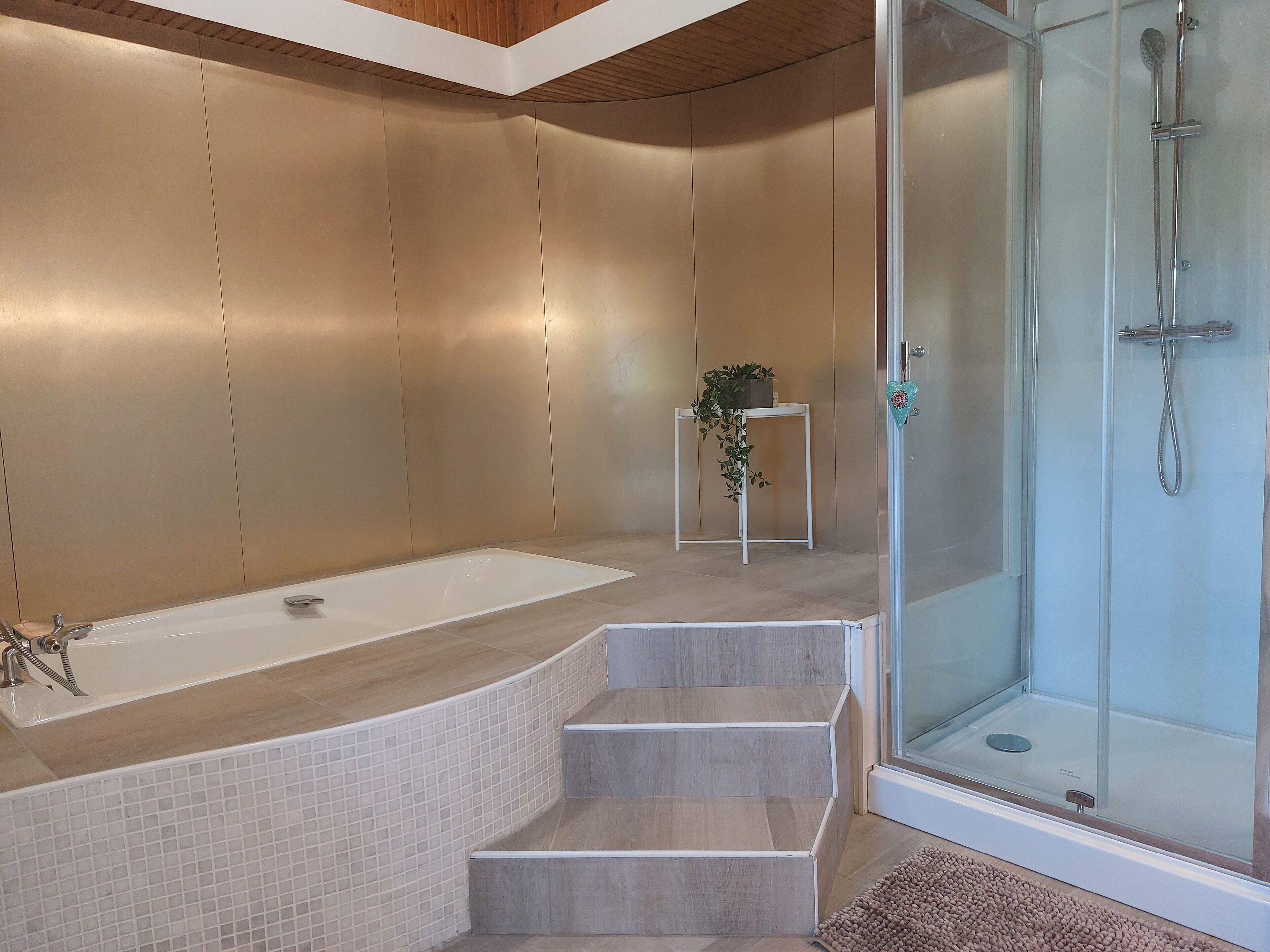 Familien-Suite, 2 Schlafzimmer | Badezimmer | Dusche, Hydromassagedusche, kostenlose Toilettenartikel, Haartrockner