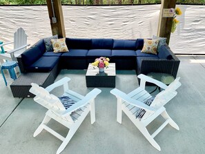 Terrace/patio - Orange Lake House, GaMe RoOm, Sleep 10, Beach, Casino (Pass Christian)