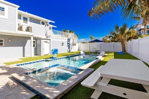 A heated pool