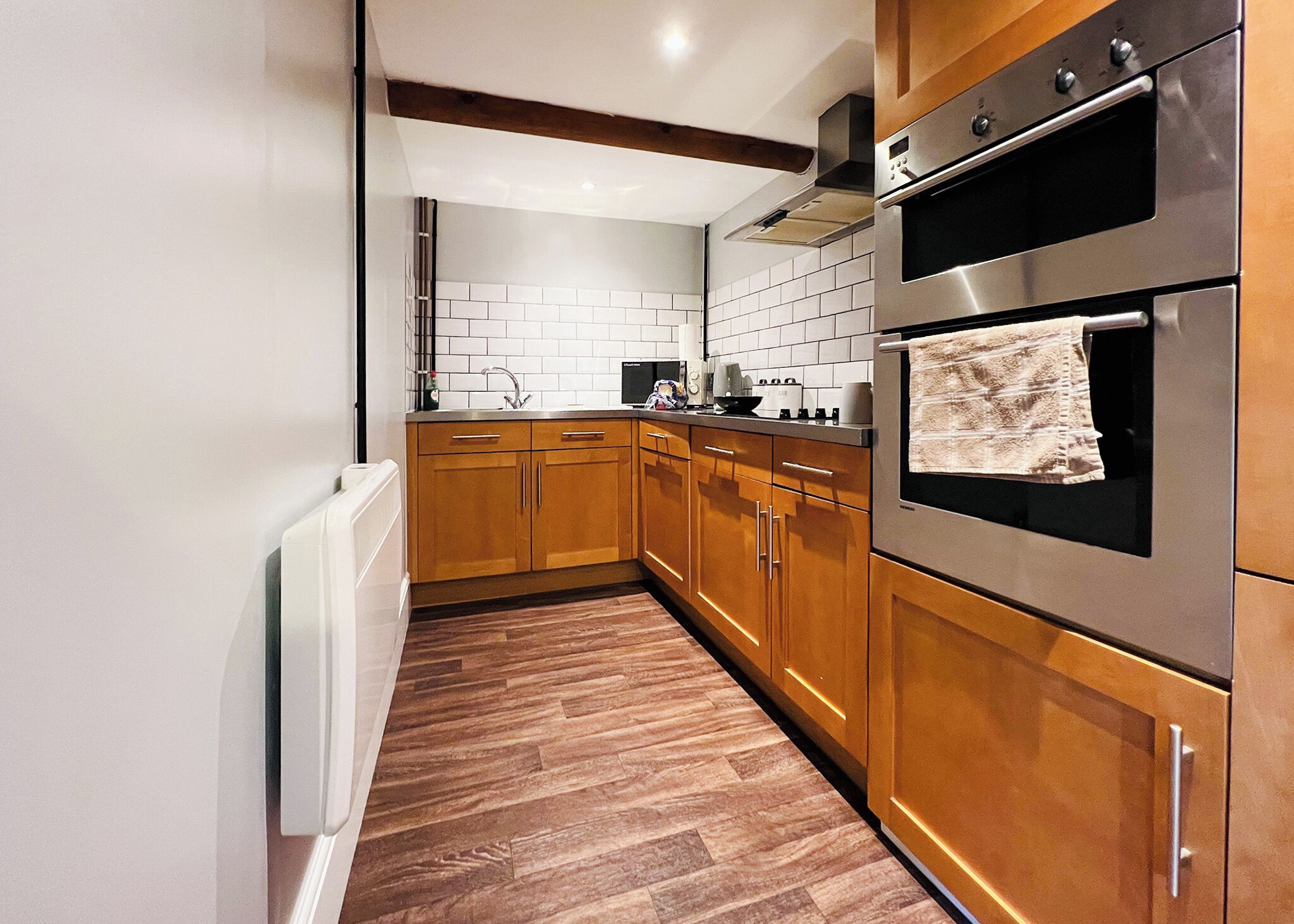 Fridge, oven, stovetop, toaster