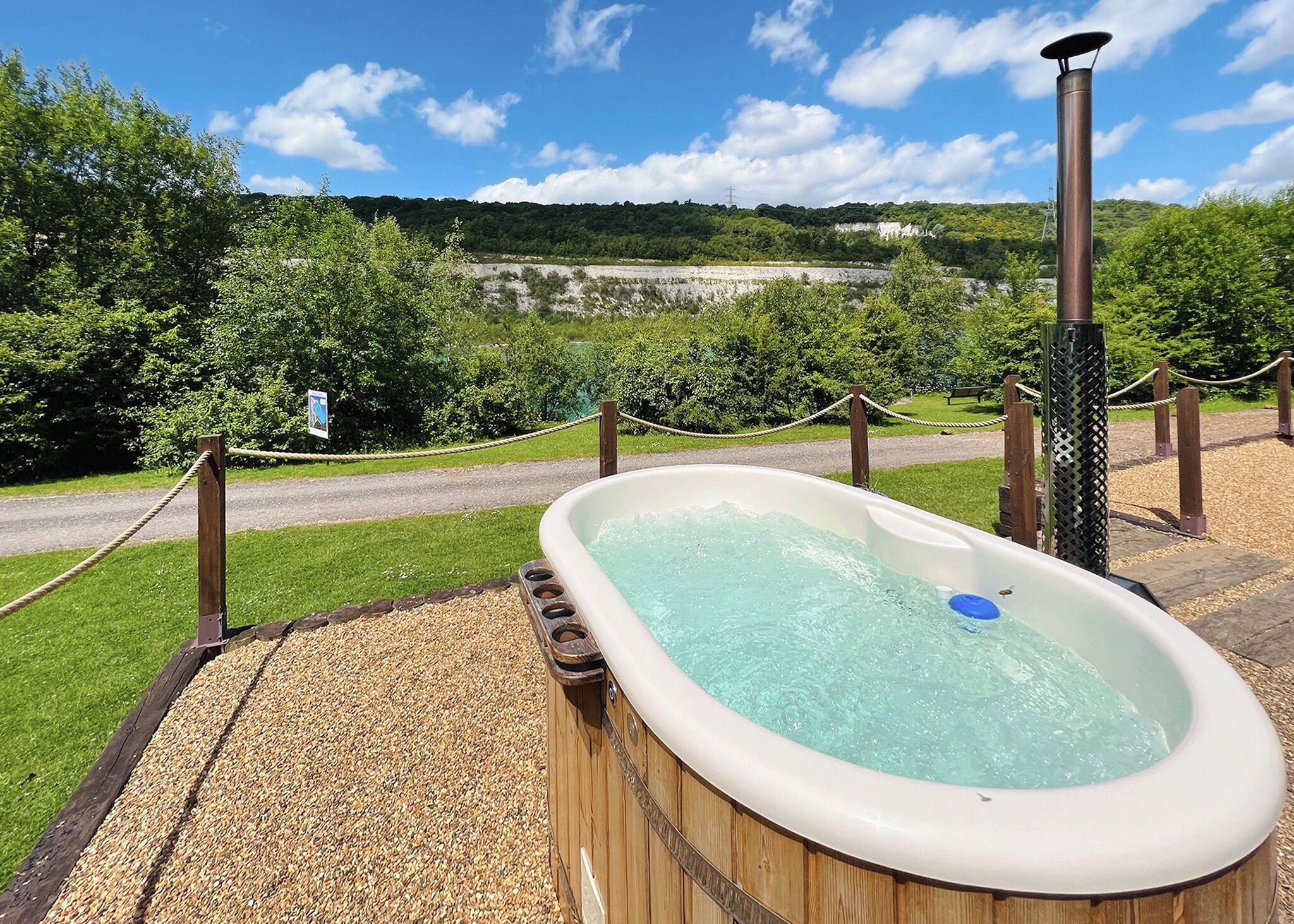 Bain à remous extérieur