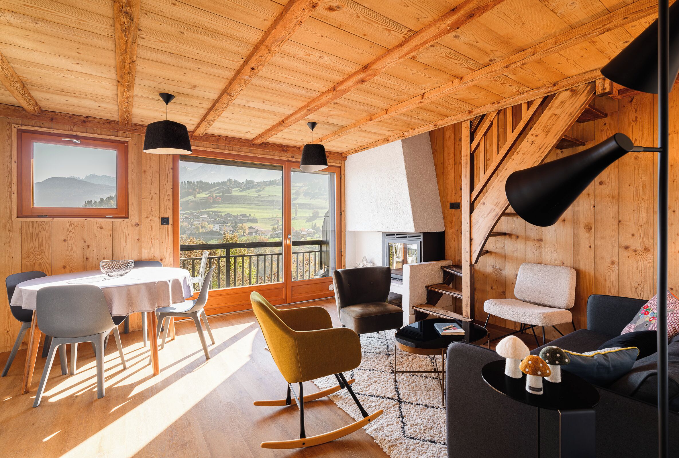 Fernseher, Kamin