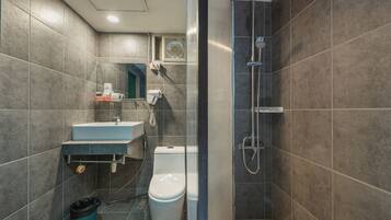 Standard Triple Room, Non Smoking, Terrace | Bathroom | Shower, rainfall showerhead, free toiletries, hair dryer