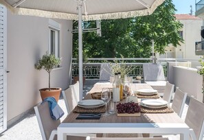 Ferienhaus, Mehrere Betten | Balkon