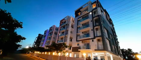 Front of property - evening/night