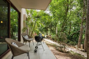 Terrace/patio - Beautiful Golf Course View inside Gated Community (Puerto Aventuras)