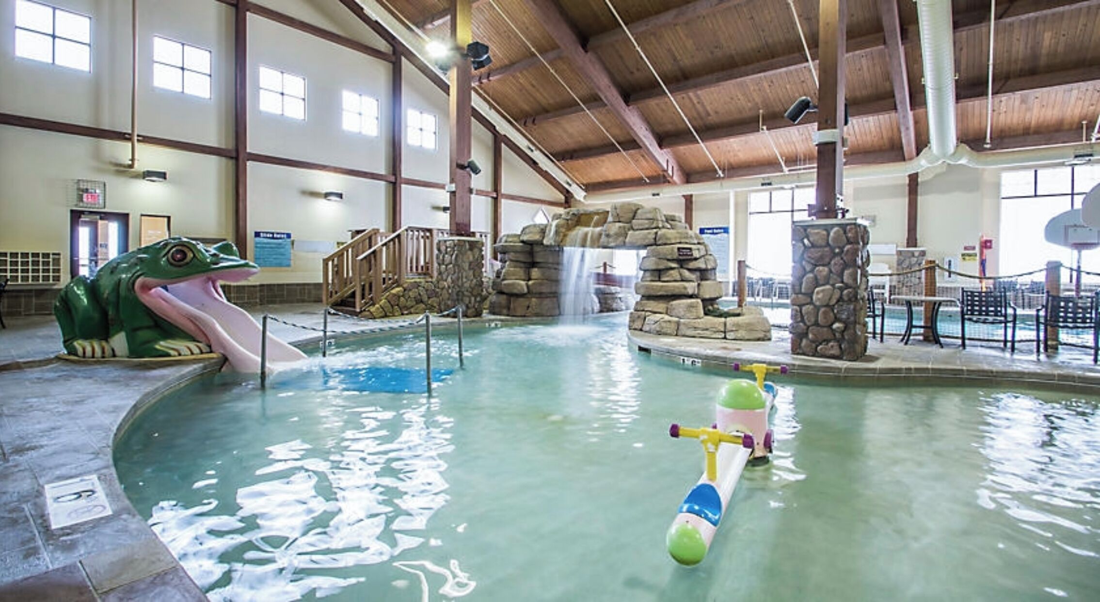 Indoor pool, a heated pool
