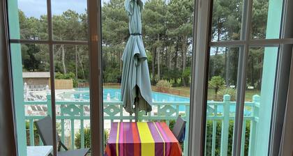 T2 apartment with swimming pool 450 m2