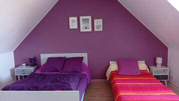2 bedrooms, iron/ironing board, travel crib, free WiFi