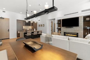TV, fireplace, stereo, offices