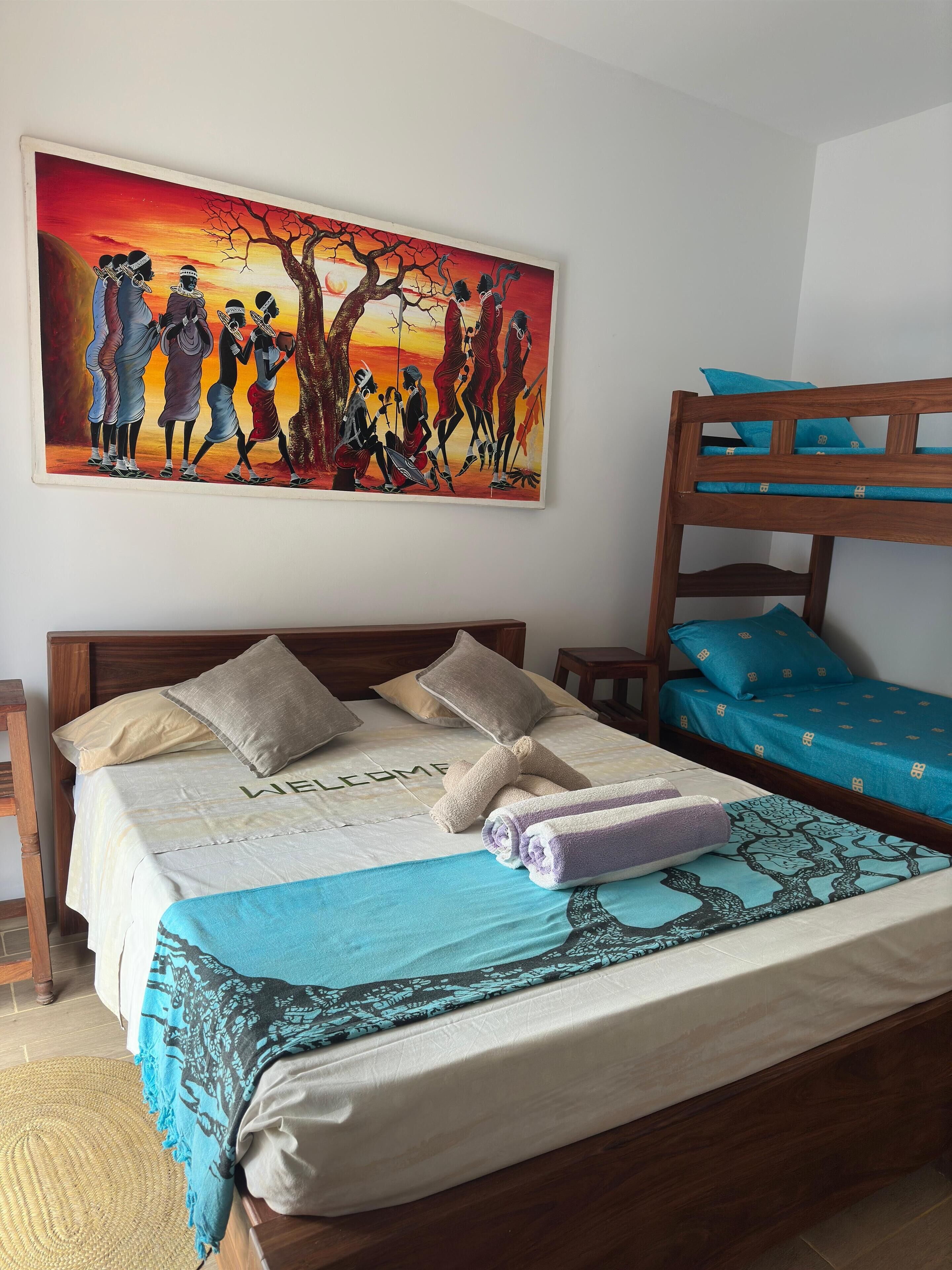 4 Schlafzimmer, Zimmersafe, kostenloses WLAN, Bettwäsche