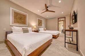 3 habitaciones, tabla de planchar con plancha, cuna de viaje y wifi