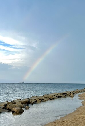En la playa