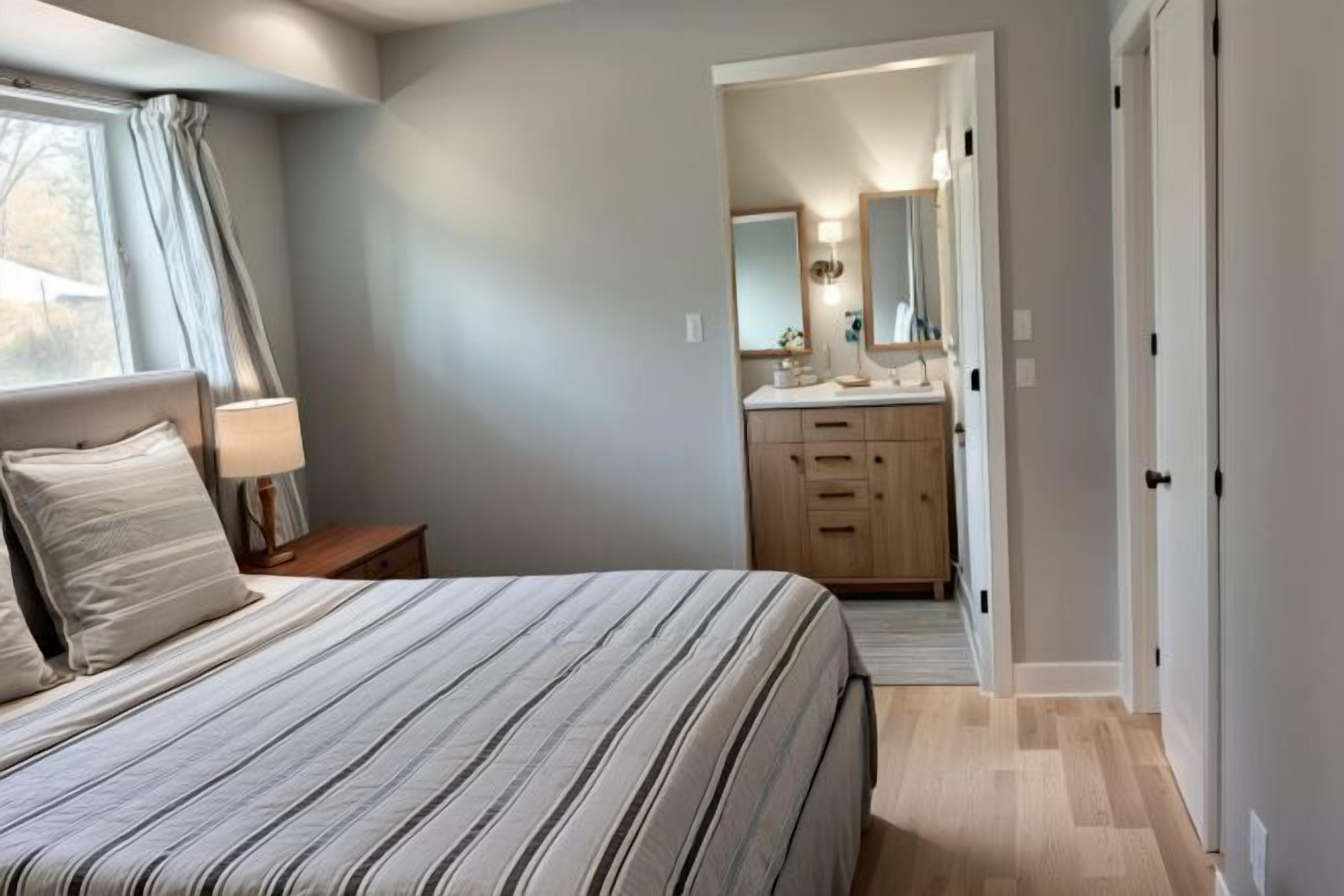 Premium bedding, individually decorated, individually furnished, desk