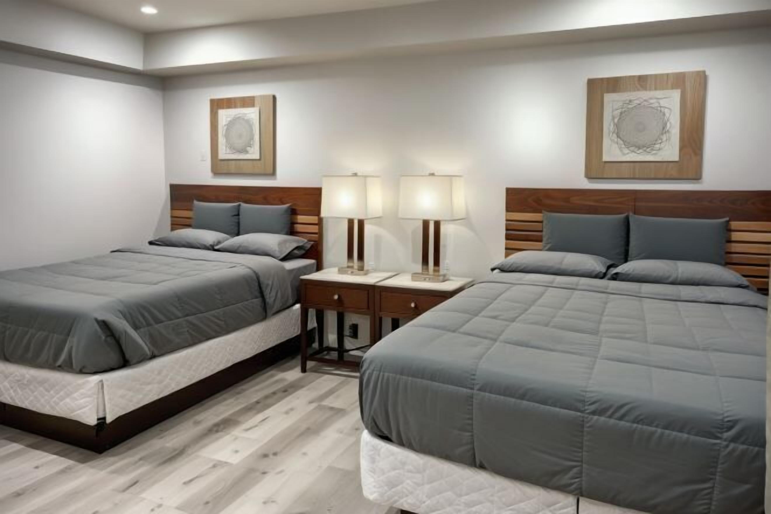 Premium bedding, individually decorated, individually furnished, desk