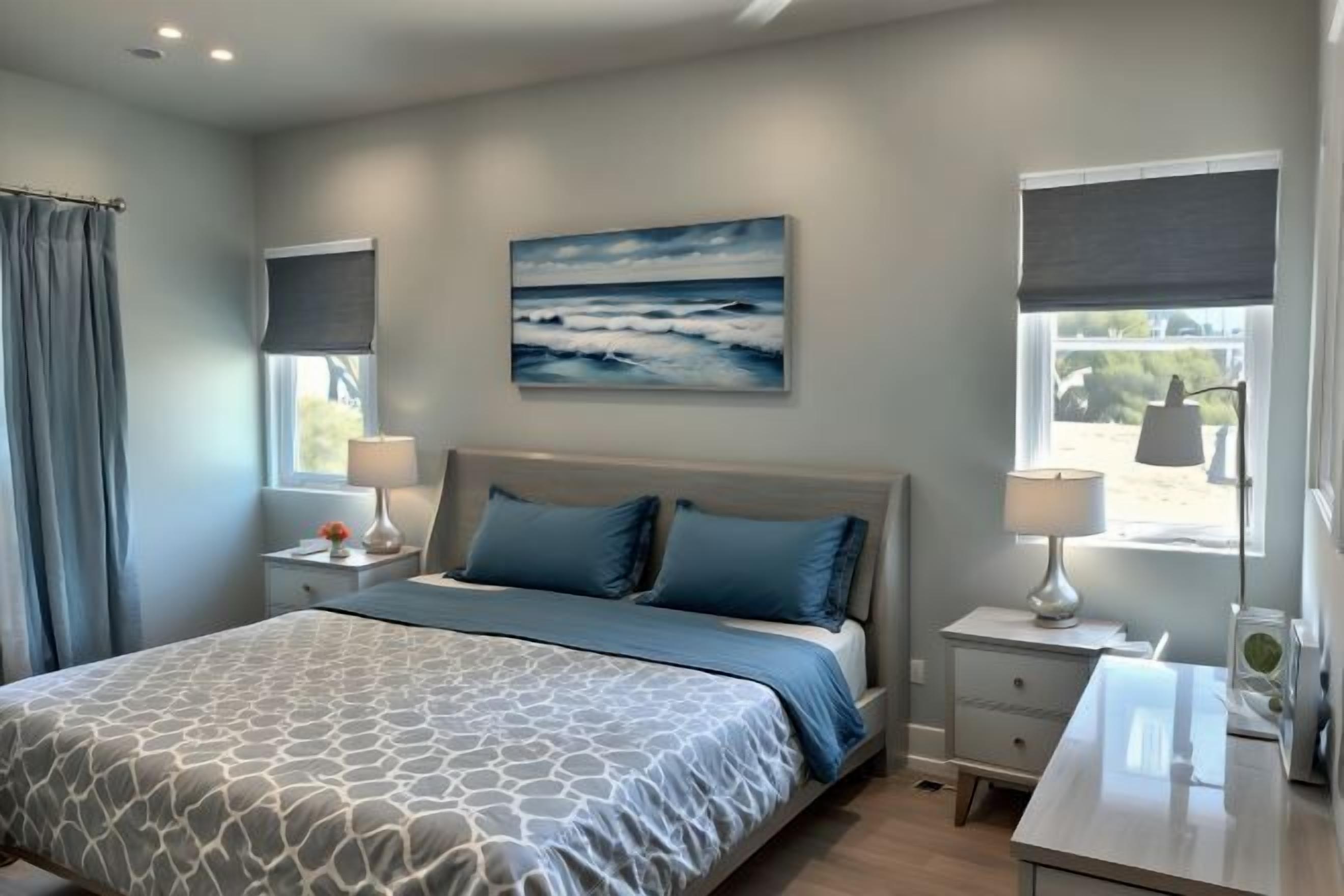 Premium bedding, individually decorated, individually furnished, desk