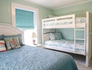 2 bedrooms, iron/ironing board, travel crib, free WiFi