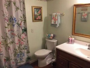 Secadora de cabello, toallas, jabón, shampoo 