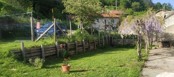1700s renovated farmhouse with fireplace, large garden veranda