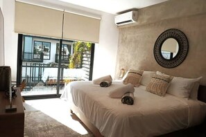 1 slaapkamer, een bureau, een strijkplank/strijkijzer, gratis wifi