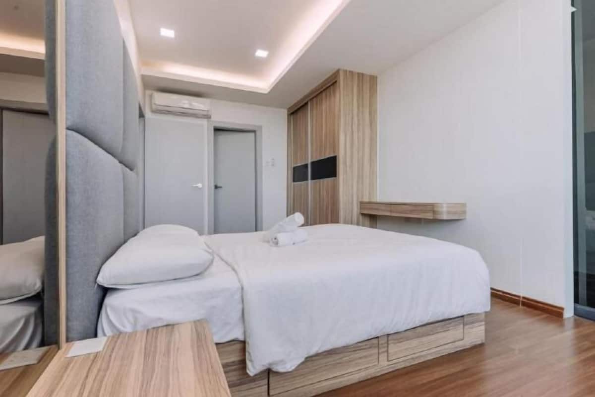 3 quartos, individualmente decorados, individualmente mobiliados