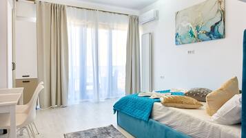 Individually decorated, individually furnished, iron/ironing board