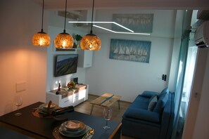 Apartment, 1 Queen-Bett und Schlafsofa | Wohnzimmer