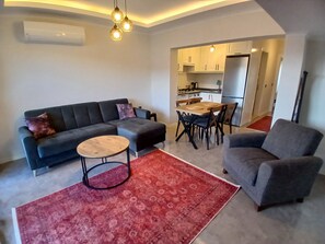 파노라믹 아파트, 바다 전망 | 1 개의 침실, 책상, 무료 WiFi, 침대 시트