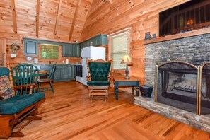 Cabin, 2 Bedrooms | Living room - Creekside 2 Bedroom Cabin by RedAwning (Townsend)