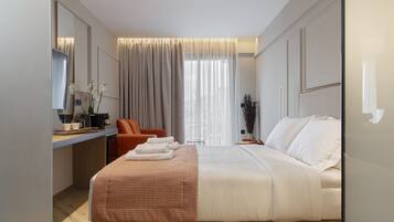 Superior Room, Sea View | 1 bedroom, Egyptian cotton sheets, premium bedding, down comforters