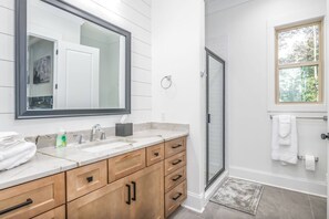 Shower, hair dryer