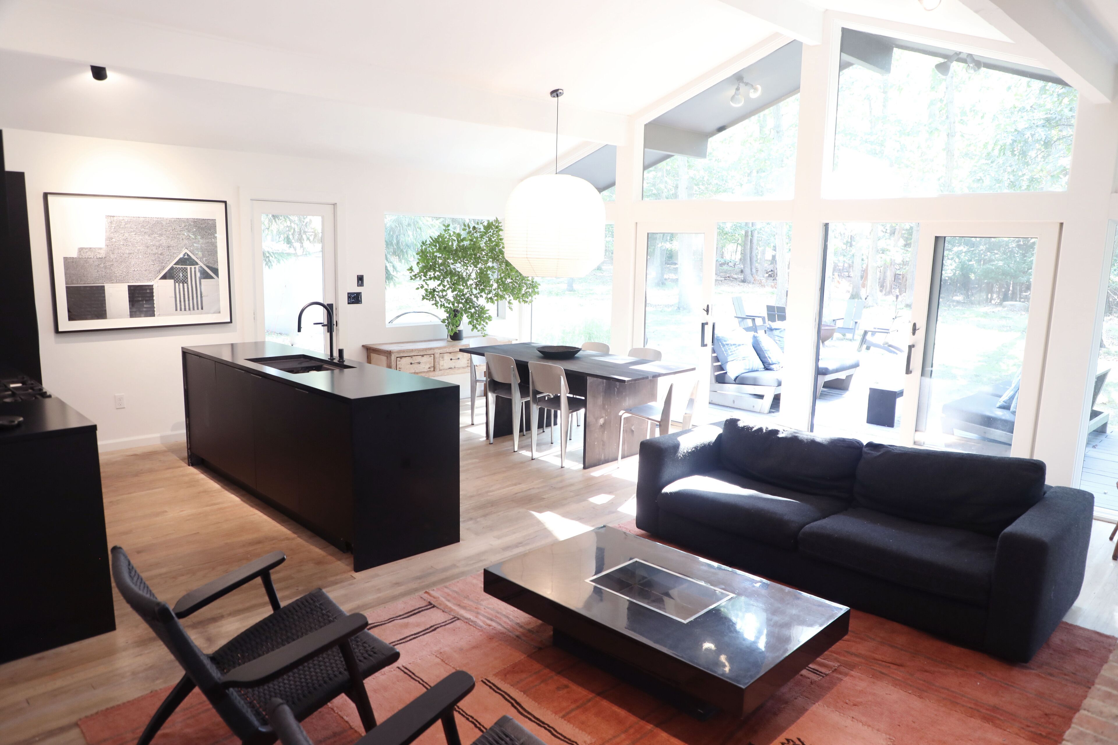East Hampton Black Scandinavian Cabin