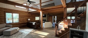  Experience Serenity at our secluded cabin mere minutes from town.