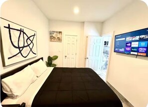 1 dormitorio, tabla de planchar con plancha, wifi gratis y ropa de cama