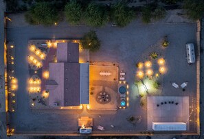 Exterior - Desert Moon: Fenced Private Acre with Cowboy Pool, Spa, Sauna and Hammocks (Thousand Palms)