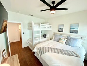 3 bedrooms, iron/ironing board, travel cot, WiFi