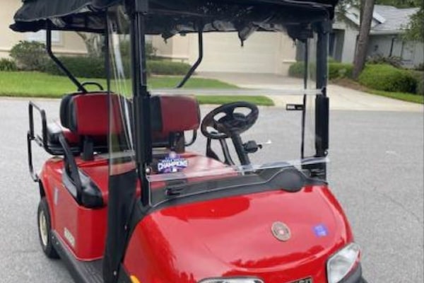 Golf cart for unit
