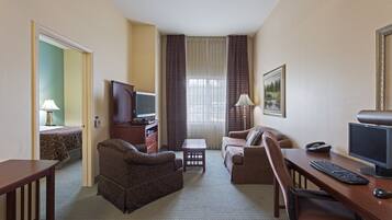 TV, DVD player, offices