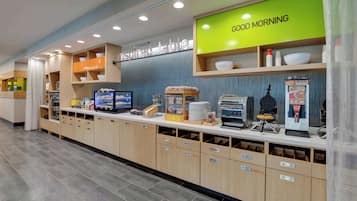 Free daily buffet breakfast