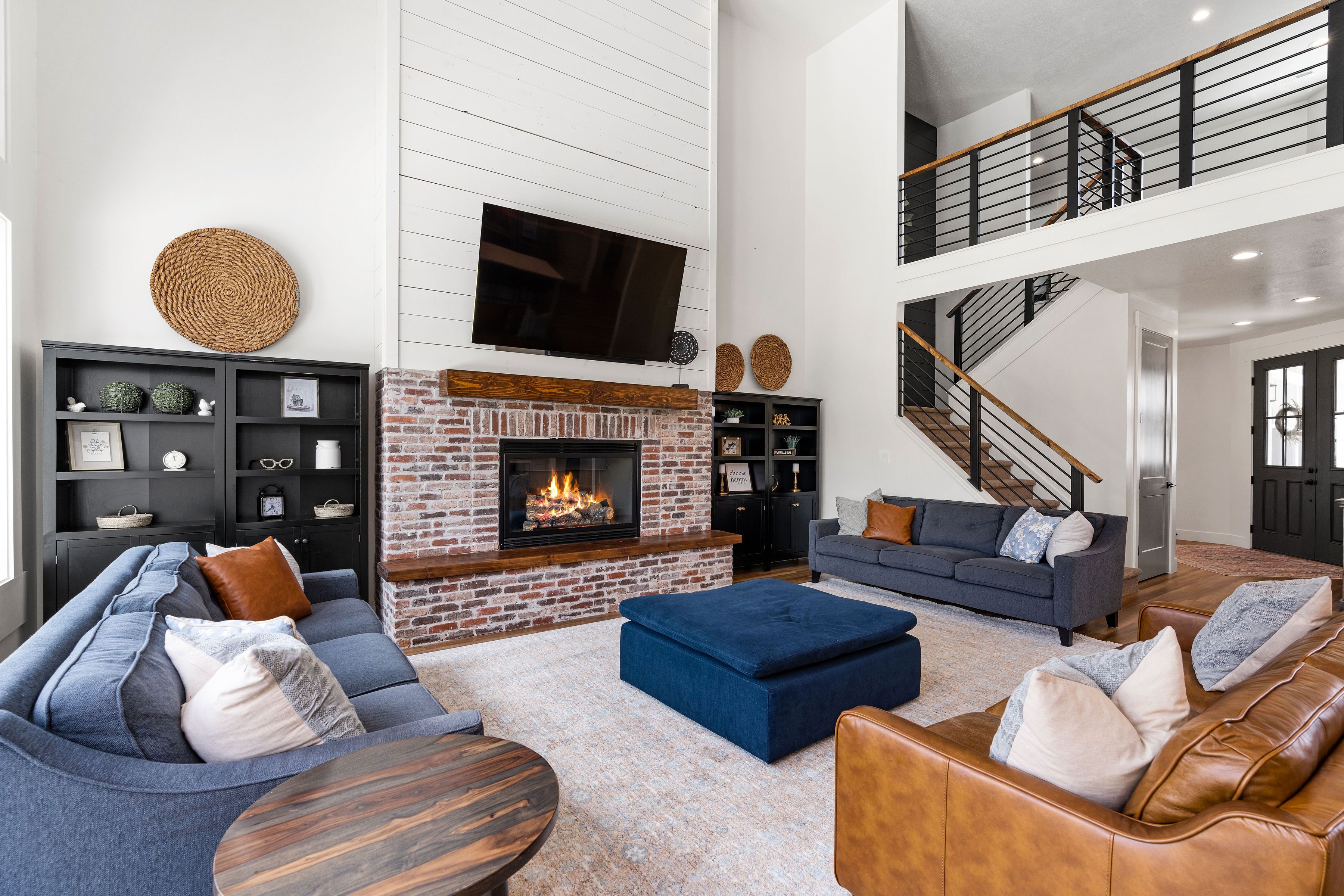 TV connectée, cheminée, jeux vidéo