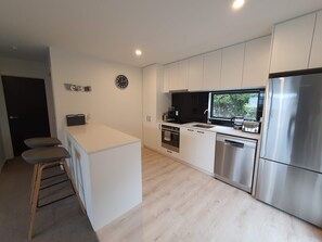 Fridge, microwave, oven, stovetop - Apartment in the Heart of Queenstown (Queenstown)