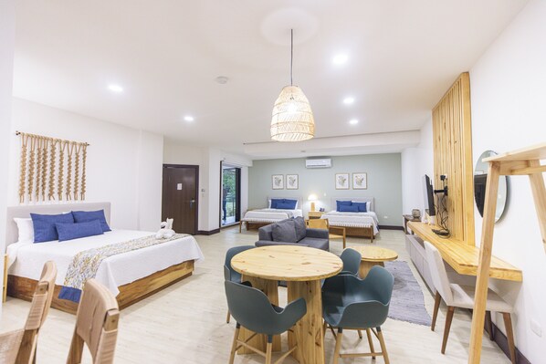 Matelas mémoire de forme, minibar, coffres-forts dans les chambres